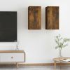 VidaXL Tv meubelen 2 st 30, 5x30x60 cm bewerkt hout gerookt eikenkleur online kopen
