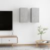 VidaXL Tv meubelen 2 st 30, 5x30x60 cm spaanplaat betongrijs online kopen