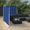 VidaXL Windscherm uittrekbaar 100x600 cm blauw online kopen