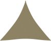 VidaXL Zonnescherm driehoekig 4x4x4 m oxford stof beige online kopen