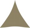 VidaXL Zonnescherm driehoekig 4x5x5 m oxford stof beige online kopen