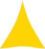 VidaXL Zonnescherm driehoekig 4x5x5 m oxford stof geel online kopen