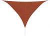 VidaXL Zonnescherm driehoekig 5x5x5m oxford stof terracottakleur online kopen