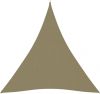 VidaXL Zonnescherm driehoekig 5x7x7 m oxford stof beige online kopen