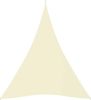 VIDAXL Zonnescherm driehoekig 5x7x7 m oxford stof cr&#xE8, mekleurig online kopen