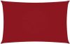 VidaXL Zonnescherm rechthoekig 2x5 m oxford stof rood online kopen