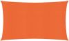 VIDAXL Zonnezeil 160 g/m&#xB2, 2, 5x5 m HDPE oranje online kopen