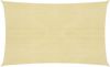 VIDAXL Zonnezeil 160 g/m&#xB2, 2x5 m HDPE beige online kopen