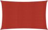 VIDAXL Zonnezeil 160 g/m&#xB2, 3, 5x4, 5 m HDPE rood online kopen