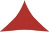 VIDAXL Zonnezeil 160 g/m&#xB2, 4, 5x4, 5x4, 5 m HDPE rood online kopen