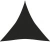 VIDAXL Zonnezeil 160 g/m&#xB2, 4, 5x4, 5x4, 5 m HDPE zwart online kopen