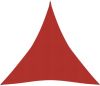 VIDAXL Zonnezeil 160 g/m&#xB2, 5x6x6 m HDPE rood online kopen