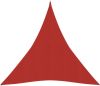 VIDAXL Zonnezeil 160 g/m&#xB2, 5x7x7 m HDPE rood online kopen
