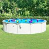 VidaXL Zwembad met stalen wand rond 550x120 cm wit online kopen