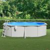 VidaXL Zwembad met veiligheidsladder 490x360x120 cm online kopen