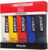 OfficeTown Amsterdam Acrylverf Tube Van 120 Ml, Doos Met 5 Tubes In Niet primaire Kleuren online kopen