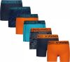 Vingino boxershort Week set van 7 oranje/blauw online kopen