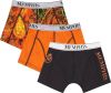 Vingino Memphis Depay boxershort Varesse set van 3 oranje/zwart online kopen