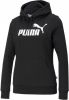 Puma essentials big logo fleece trui zwart dames online kopen