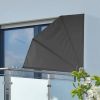 VidaXL Balkonscherm 1, 2x1, 2 m polyester zwart online kopen