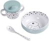 Done by Deer Baby Accessoires First Meal Set Happy Dots Blauw online kopen