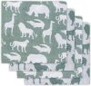 Jollein Safari Hydrofiel Katoen Multidoek 115 x 115 cm Set van 2 Groen online kopen