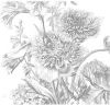 KEK Amsterdam fotobehang Engraved Flowers (292.2x280 cm) (292.2x280 cm) online kopen