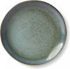 *HKliving 70's Bord Dessert Keramiek Groen/Blauw Ø17,5 cm Moss online kopen