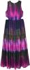 Desigual semi transparante halter maxi jurk met all over print en open detail donkerpaars/fuchsia online kopen