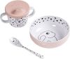 Done by Deer Baby Accessoires First Meal Set Happy Dots Roze online kopen