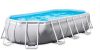 Intex Opzetzwembad Met Accessoires Prism Oval Frame 610 X 305 X 122 Cm Grijs online kopen