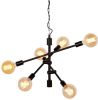 Its about RoMi Hanglamp 'Nashville' 6 lamps, kleur Zwart online kopen
