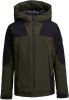 JACK & JONES JUNIOR winterjas JCODEXTER groen/zwart online kopen