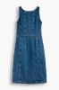 Levi's Sienna getailleerde midi jurk van denim met knoopsluiting online kopen