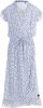 LEVV Girls jurk Maegan met stippen en ruches lichtblauw/wit online kopen