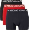 Muchachomalo Boxershorts 3 pack 1322 , Zwart, Heren online kopen