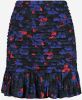 NIKKIE gebloemde mini rok Stefanie zwart/blauw/rood online kopen