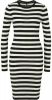 NIKKIE gestreepte jersey jurk Jolie zwart/wit online kopen