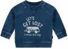 Noppies baby sweater Arden hills met printopdruk blauw/ecru online kopen