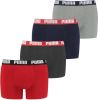 Puma Boxershorts Basic Boxer 4P Rood online kopen