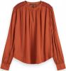 Maison Scotch 158921 Top with smocking details and ruffle online kopen
