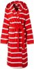 Seahorse badstof badjas met capuchon rood/wit online kopen