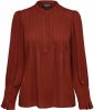 Selected Femme Livia blouse van gerecycled polyester met persplooi online kopen