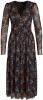 Soaked In Luxury gebloemde jurk van gerecycled polyester donkerrood/multi online kopen