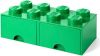 Room Copenhagen LEGO Storage 8 Knob Brick 2 Drawers(Dark Green ) online kopen