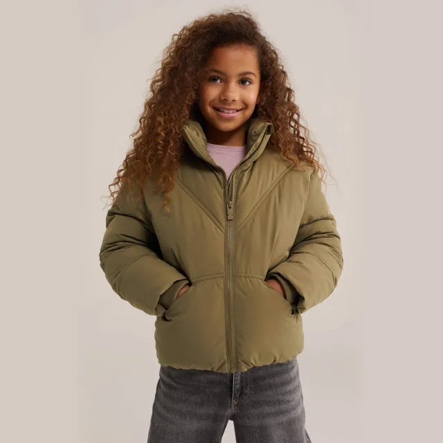WE Fashion winterjas olijfgroen, foto 4