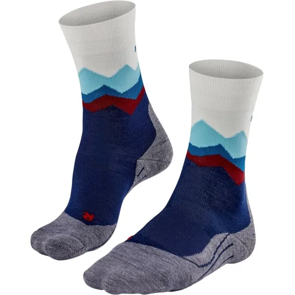 Falke TK2 Crest wandelsok blauw/grijs
