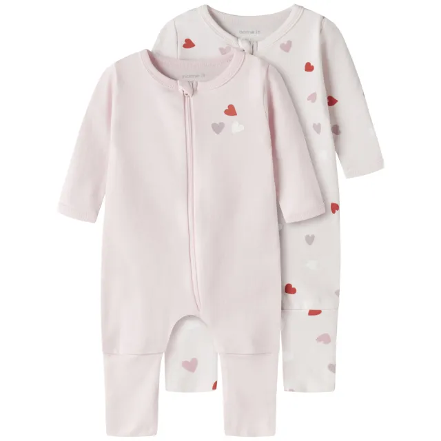 NAME IT nbfnightsuit pyjama roze set van 2, foto 2