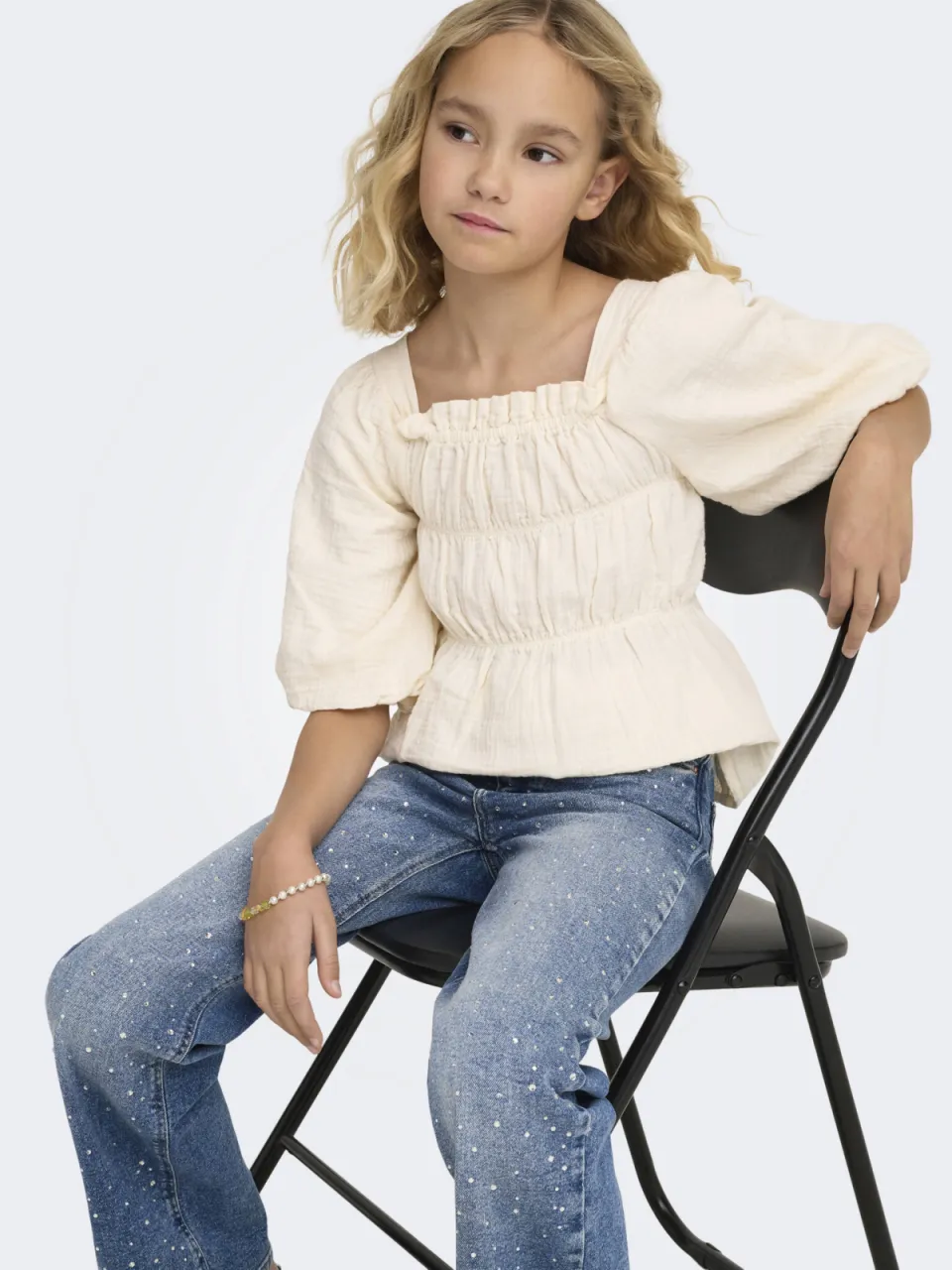 KIDS ONLY GIRL wide leg jeans medium blue denim, foto 4