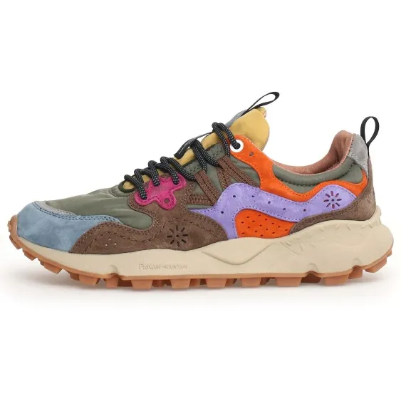 Flower Mountain Yamano 3 sneaker groen Beige